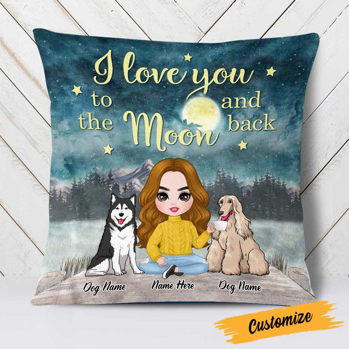 Personalized Dog Mom Love Pillow DB313 23O23 1