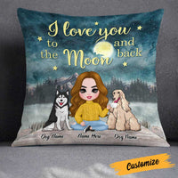 Personalized Dog Mom Love Pillow DB313 23O23 thumb 1
