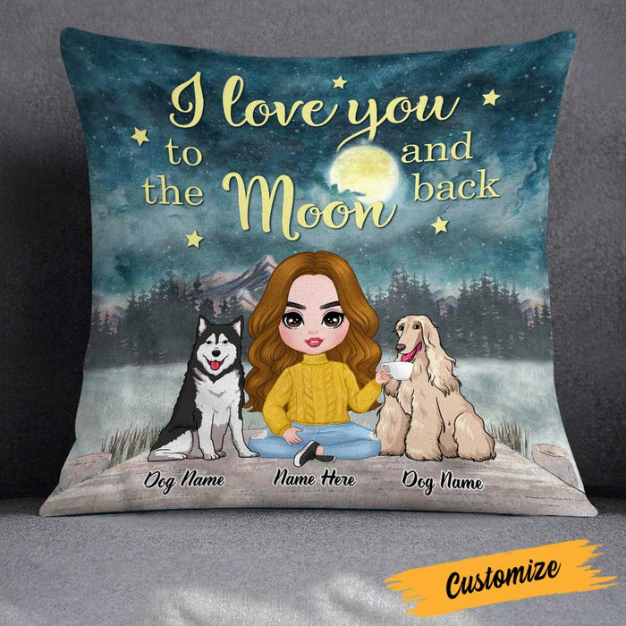 Personalized Dog Mom Love Pillow DB313 23O23 1