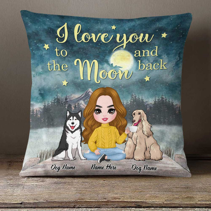 Personalized Dog Mom Love Pillow DB313 23O23 1