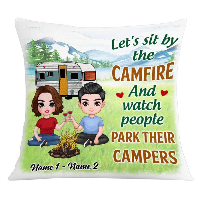 Personalized Camping Couple Love Pillow DB311 95O53 1