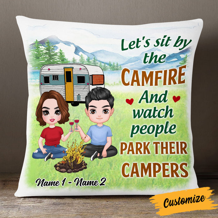 Personalized Camping Couple Love Pillow DB311 95O53 1