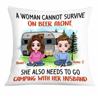 Personalized Camping Couple Love Pillow DB312 95O34 thumb 1