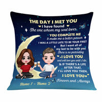 Personalized Couple The Day Love You To The Moon Pillow DB313 95O58 thumb 1