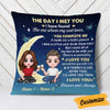 Personalized Couple The Day Love You To The Moon Pillow DB313 95O58 1