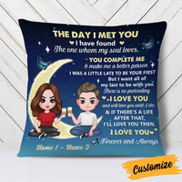 Personalized Couple The Day Love You To The Moon Pillow DB313 95O58 thumb 1