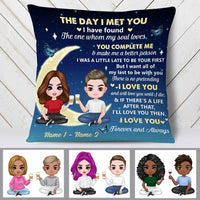 Personalized Couple The Day Love You To The Moon Pillow DB313 95O58 thumb 1