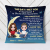 Personalized Couple The Day Love You To The Moon Pillow DB313 95O58 1