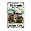 Personalized Camping Partner Couple Husband Wife Bear Metal Sign DB312 81O58 1