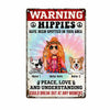 Personalized Hippie Area Dog Girl Metal Sign DB313 81O58 1