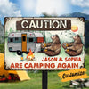 Personalized Camping Again Bear Couple Metal Sign DB315 81O34 1