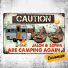 Personalized Camping Again Bear Couple Metal Sign DB315 81O34 1