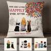 Personalized She Lived Happily Ever After With Dog Pillow JR251 30O53 (Insert Included) 1