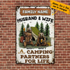 Personalized Camping Husband & Wife Couple Metal Sign DB316 81O36 1