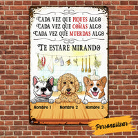 Personalized Kitchen Dog Spanish Cocina Perro Metal Sign DB316 26O53 thumb 1