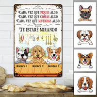Personalized Kitchen Dog Spanish Cocina Perro Metal Sign DB316 26O53 thumb 1
