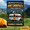 Personalized Camping Campsite Memories Metal Sign DB316 24O47 1