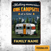 Personalized Camping Campsite Memories Metal Sign DB316 24O47 1