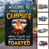 Personalized Camping Campsite Marshmallow Metal Sign DB318 24O34 1