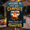 Personalized Camping Campsite Marshmallow Metal Sign DB318 24O34 1