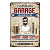 Personalized Grandpa Dad Garage Man Cave Metal Sign DB317 87O53 1