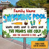 Personalized Pool Good Memories Metal Sign DB313 87O47 1