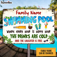 Personalized Pool Good Memories Metal Sign DB313 87O47 thumb 1