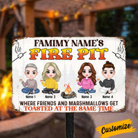 Personalized Outdoor Decor Firepit Metal Sign DB317 26O57 thumb 1