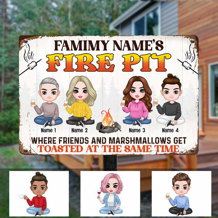 Personalized Outdoor Decor Firepit Metal Sign DB317 26O57 1
