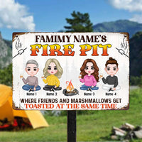 Personalized Outdoor Decor Firepit Metal Sign DB317 26O57 thumb 1
