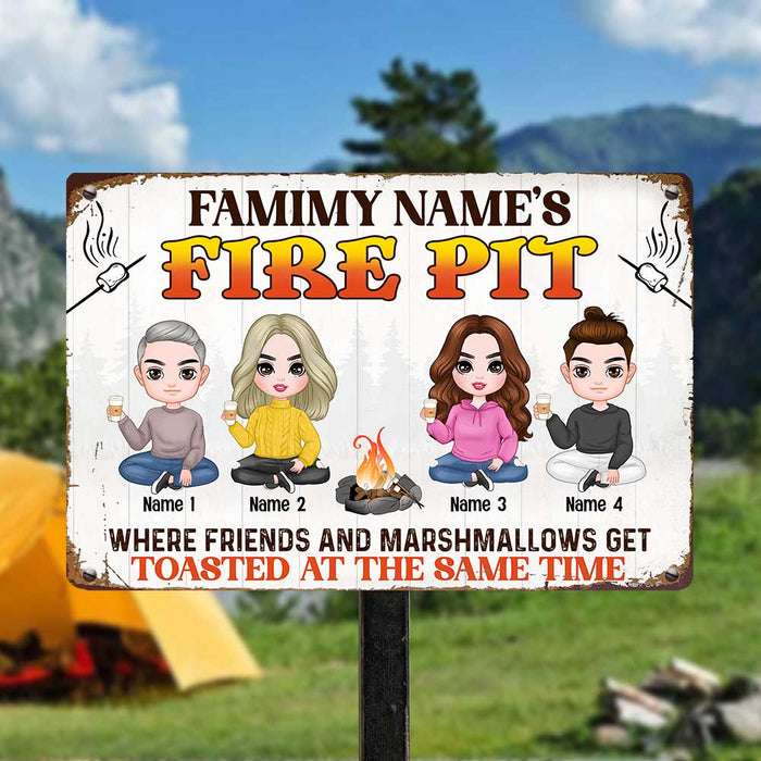 Personalized Outdoor Decor Firepit Metal Sign DB317 26O57 1
