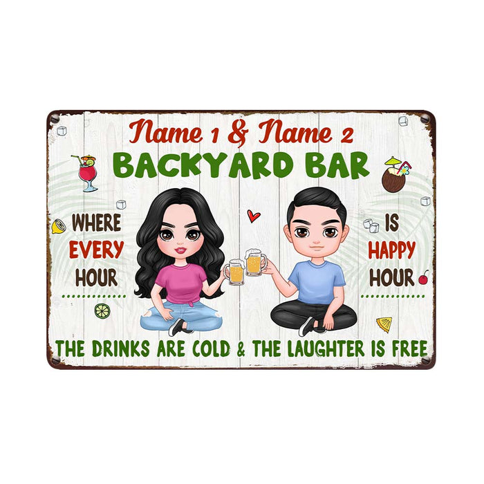 Personalized Outdoor Decor Backyard Metal Sign DB315 26O57 1