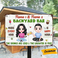 Personalized Outdoor Decor Backyard Metal Sign DB315 26O57 thumb 1