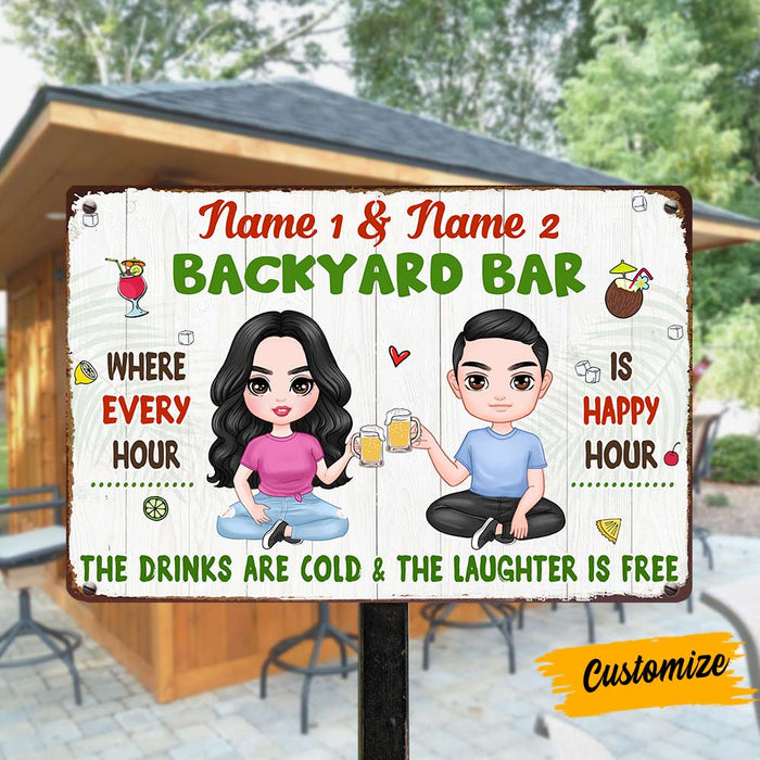 Personalized Outdoor Decor Backyard Metal Sign DB315 26O57 1