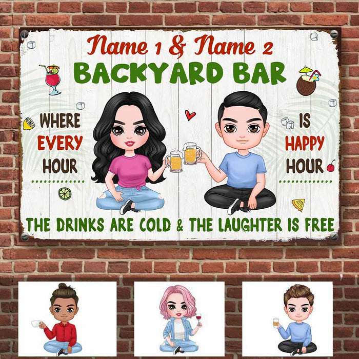 Personalized Outdoor Decor Backyard Metal Sign DB315 26O57 1