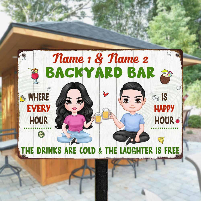 Personalized Outdoor Decor Backyard Metal Sign DB315 26O57 1