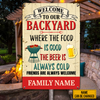 Personalized Outdoor Decor Backyard Metal Sign DB315 95O23 1