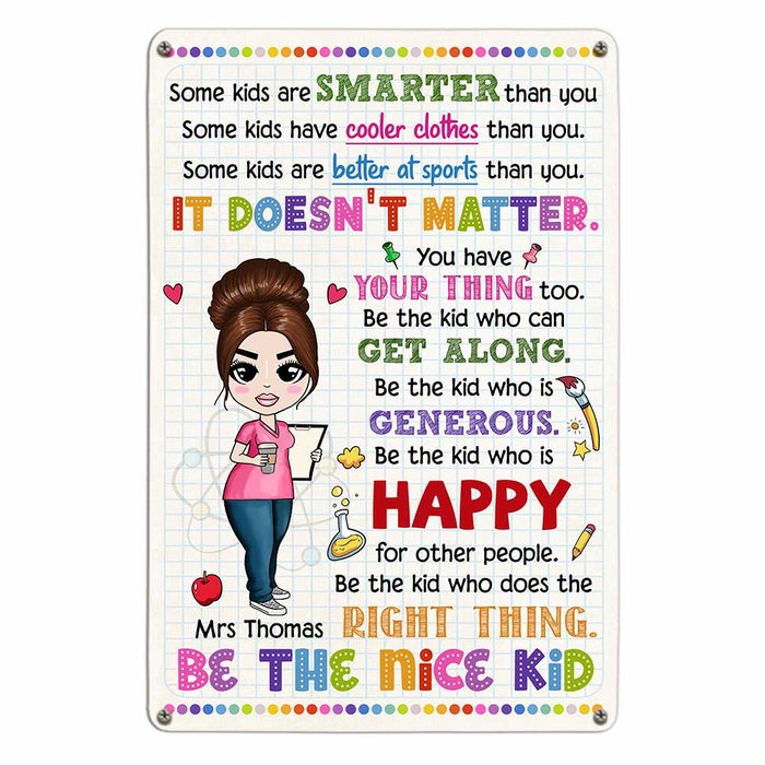 Personalized Teacher Classroom Metal Sign DB3115 81O47 1