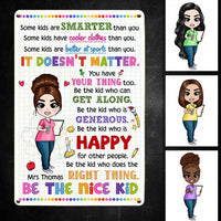 Personalized Teacher Classroom Metal Sign DB3115 81O47 thumb 1