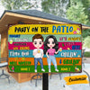 Personalized Outdoor Decor Patio Couple Metal Sign DB313 30O57 1