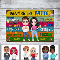 Personalized Outdoor Decor Patio Couple Metal Sign DB313 30O57 thumb 1