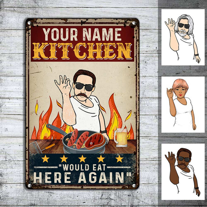 Personalized Indoor Decor Kitchen Family Metal Sign JR33 85O36 1