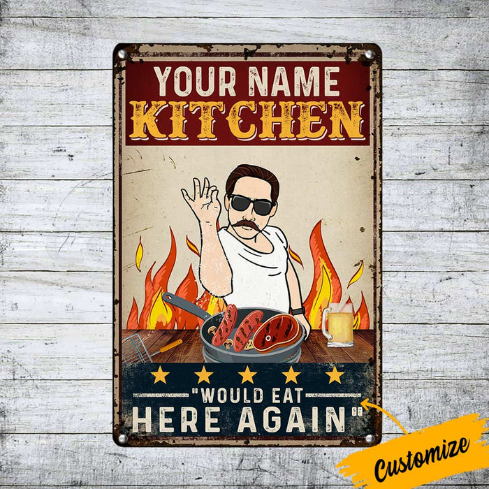 Personalized Indoor Decor Kitchen Family Metal Sign JR33 85O36 1