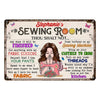 Personalized Indoor Decor Sewing Room Metal Sign JR31 30O53 1