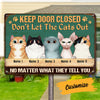 Personalized Outdoor Decor Cat Metal Sign JR32 30O53 1