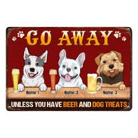 Personalized Outdoor Decor Dog Metal Sign JR31 26O53 thumb 1