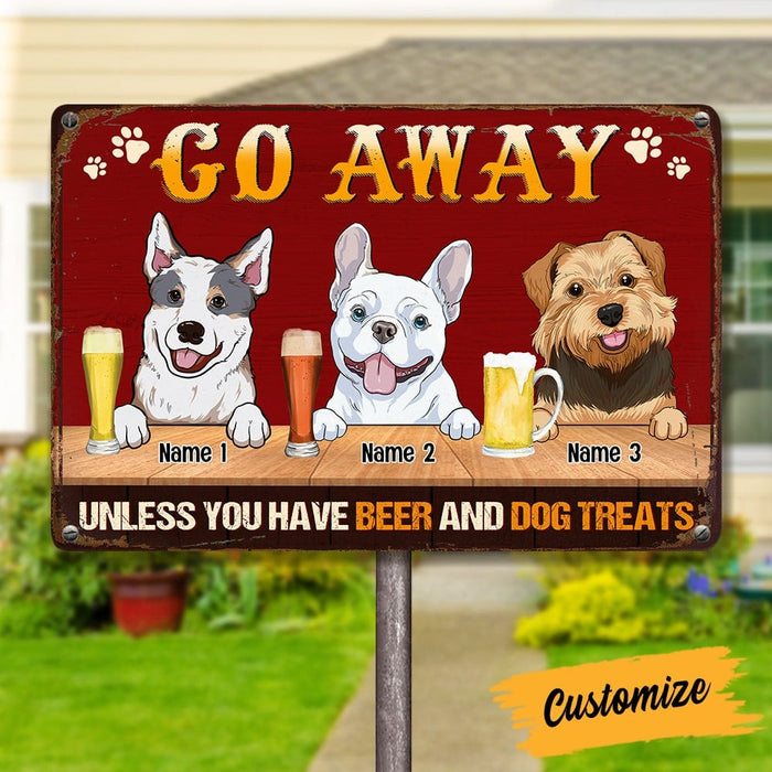 Personalized Outdoor Decor Dog Metal Sign JR31 26O53 1