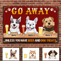 Personalized Outdoor Decor Dog Metal Sign JR31 26O53 thumb 1