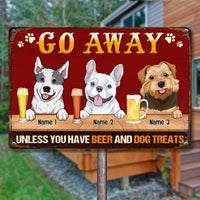 Personalized Outdoor Decor Dog Metal Sign JR31 26O53 thumb 1