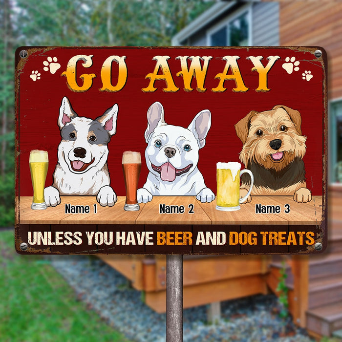 Personalized Outdoor Decor Dog Metal Sign JR31 26O53 1